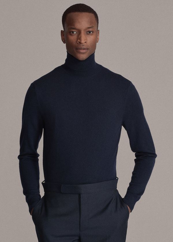 Suéter Ralph Lauren Cashmere Turtleneck Homem 14673-NIBK